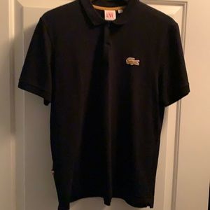 Lacoste polo in black size 5 from the Live! collection